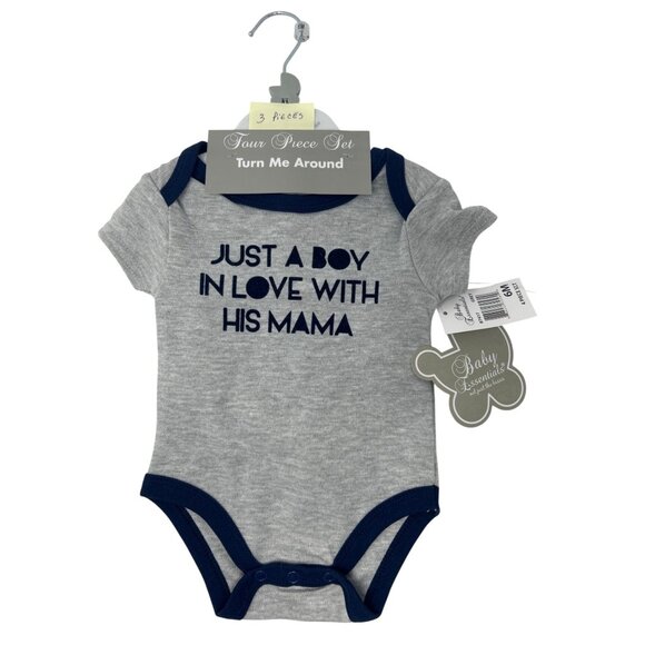 Baby Clothes - Bodysuits, Sweatshirt, Hat, Socks - Sizes 0-3M & 3-6M‎ - Picture 6 of 12
